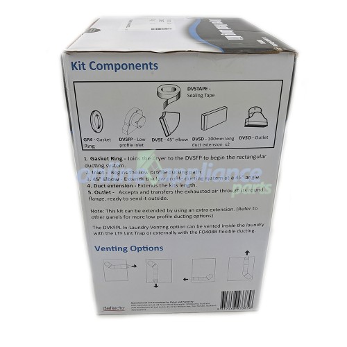 Dvkfpl Vent Kit, Long, Fisher & Paykel Appliances Spares Parts Buy 